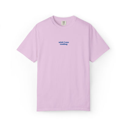 Wish I Was Reading Embroidered Tee