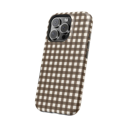 Brown Gingham Phone Case