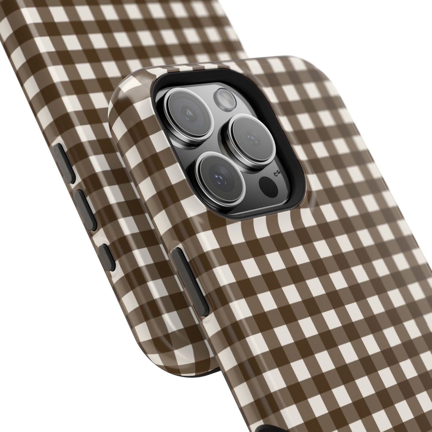 Brown Gingham Phone Case