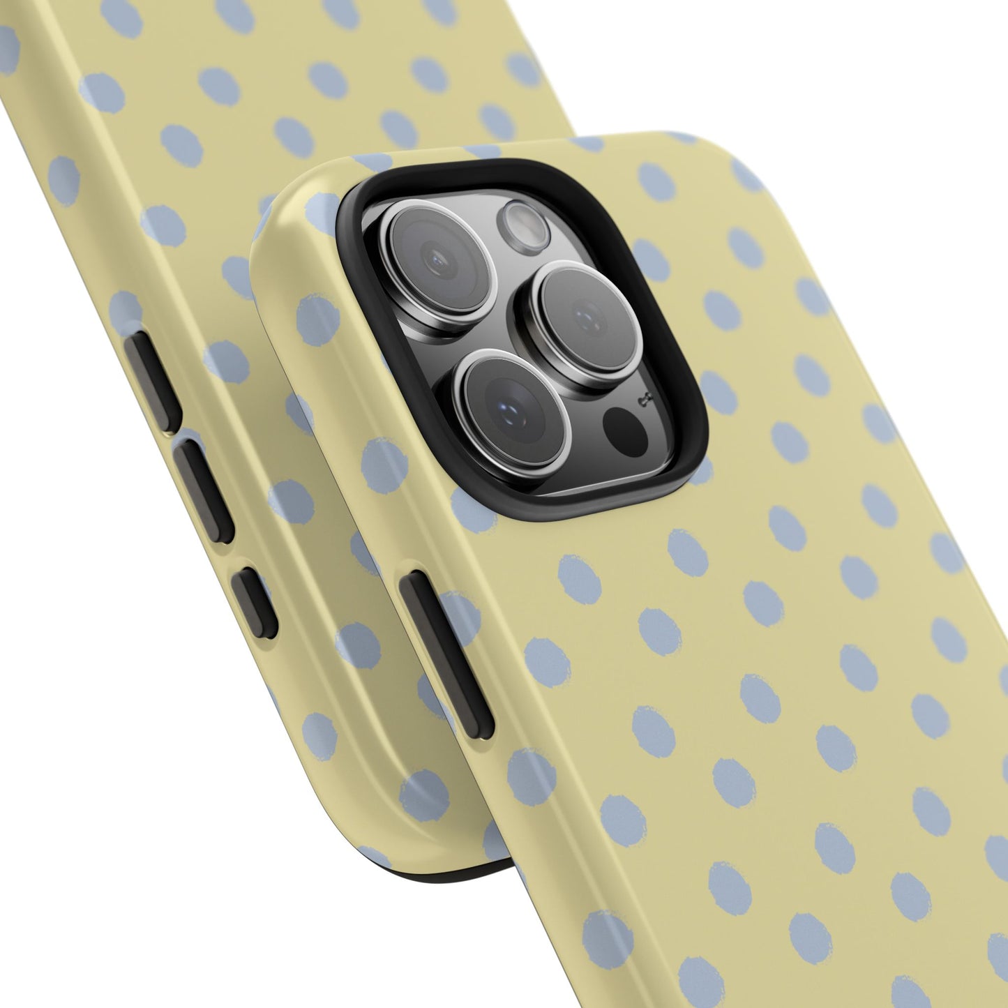 Yellow & Blue Polka Dots Phone Case
