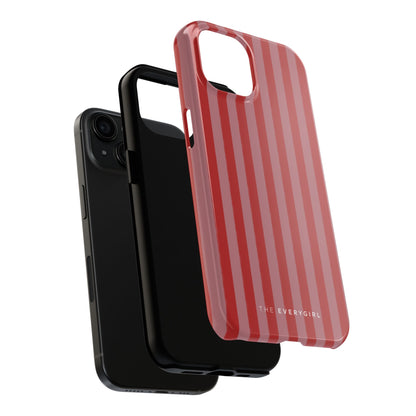 Red & Pink Stripes IPhone Case