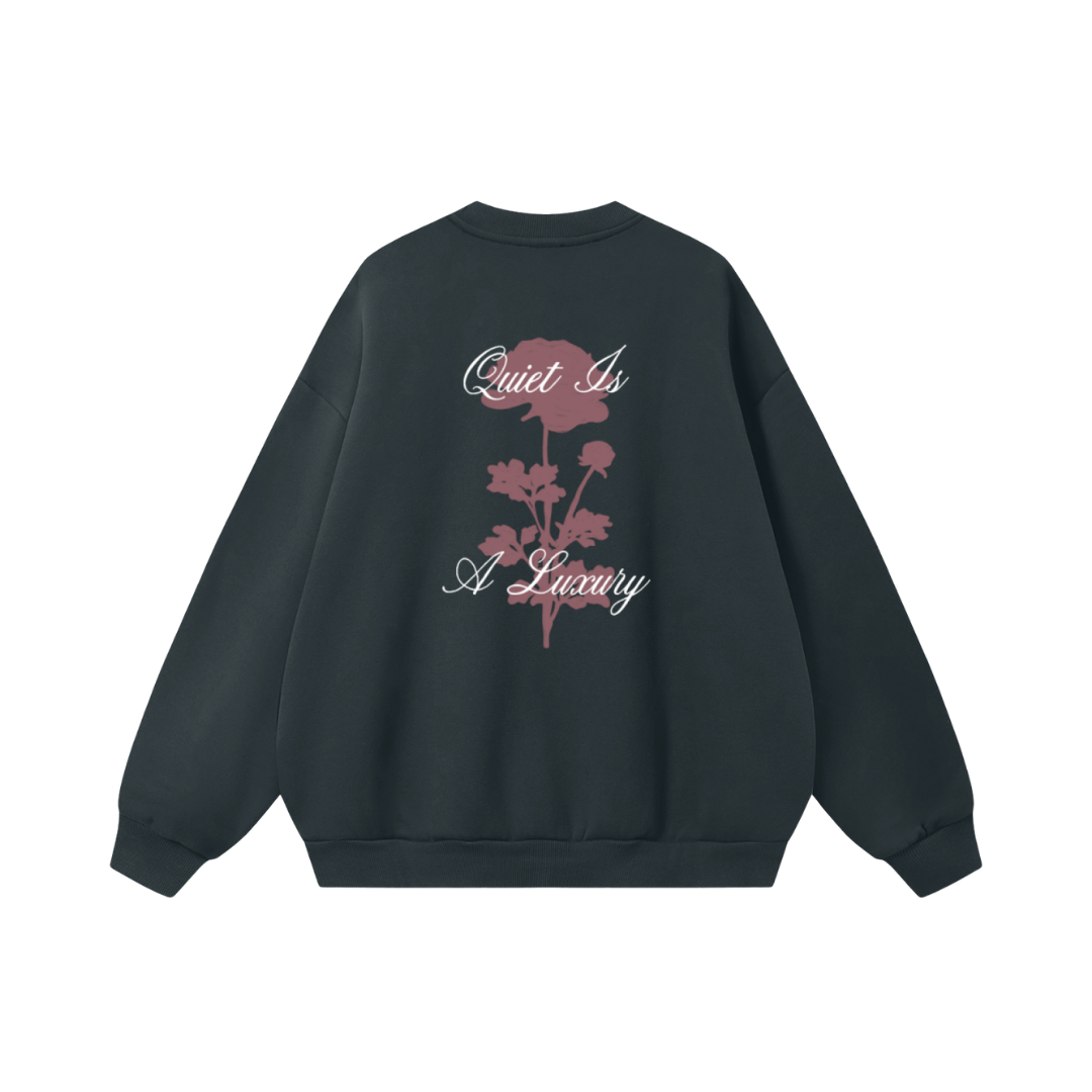 Quiet Is A Luxury Navy Crewneck