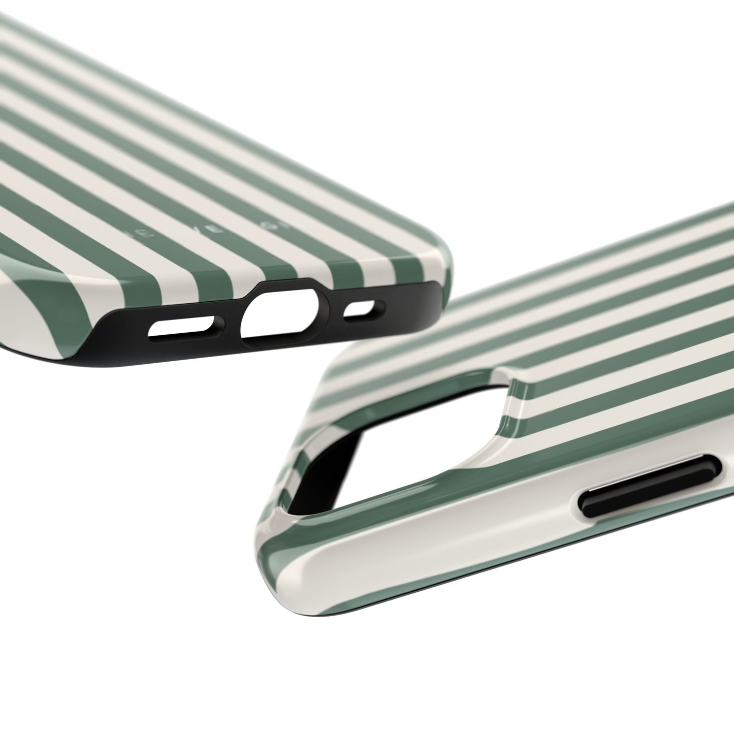 Green Cabana Stripe Phone Case