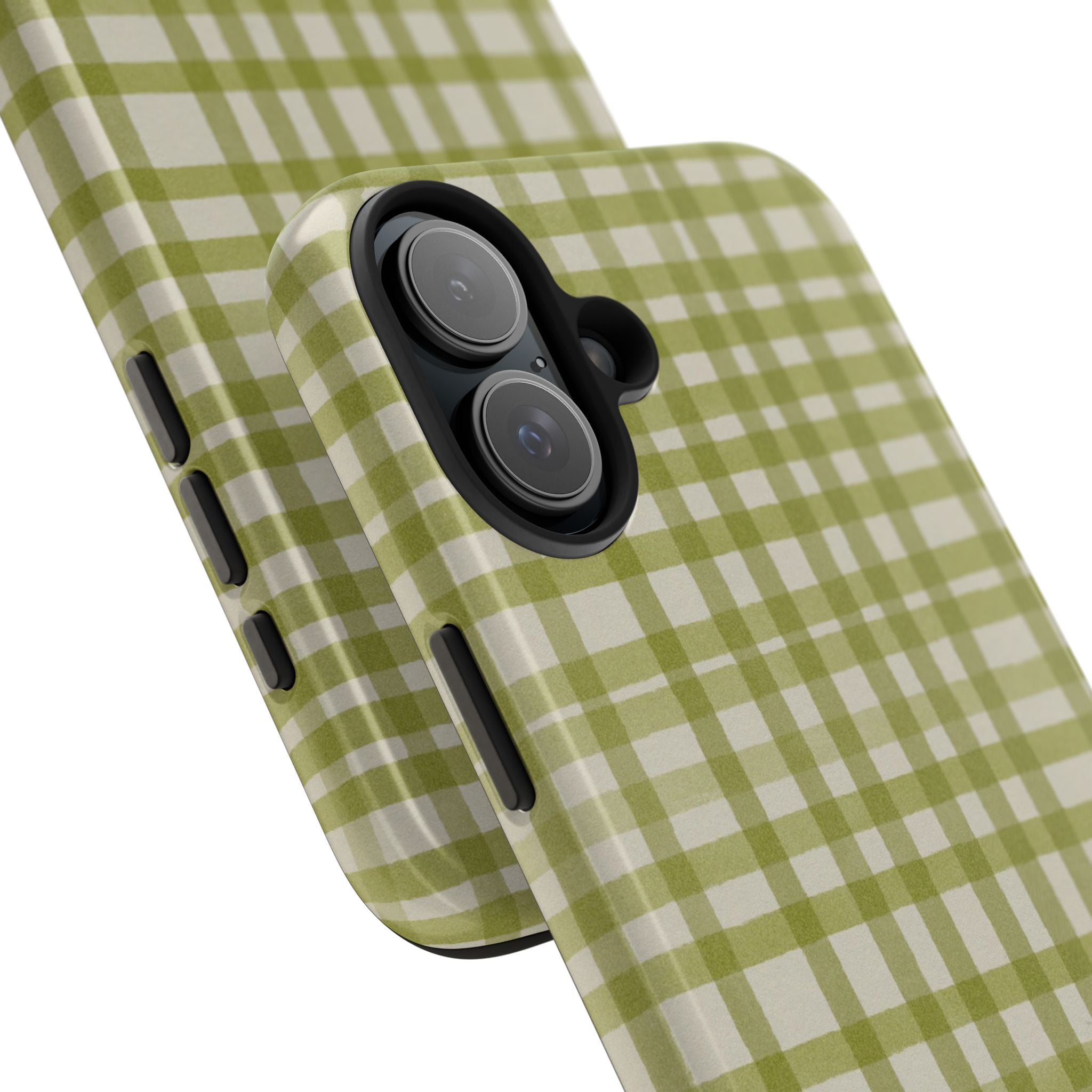 Green Gingham Phone Case