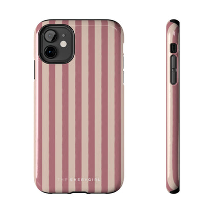 Tone on Tone Pink Stripes IPhone Case