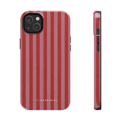 Red & Pink Stripes IPhone Case