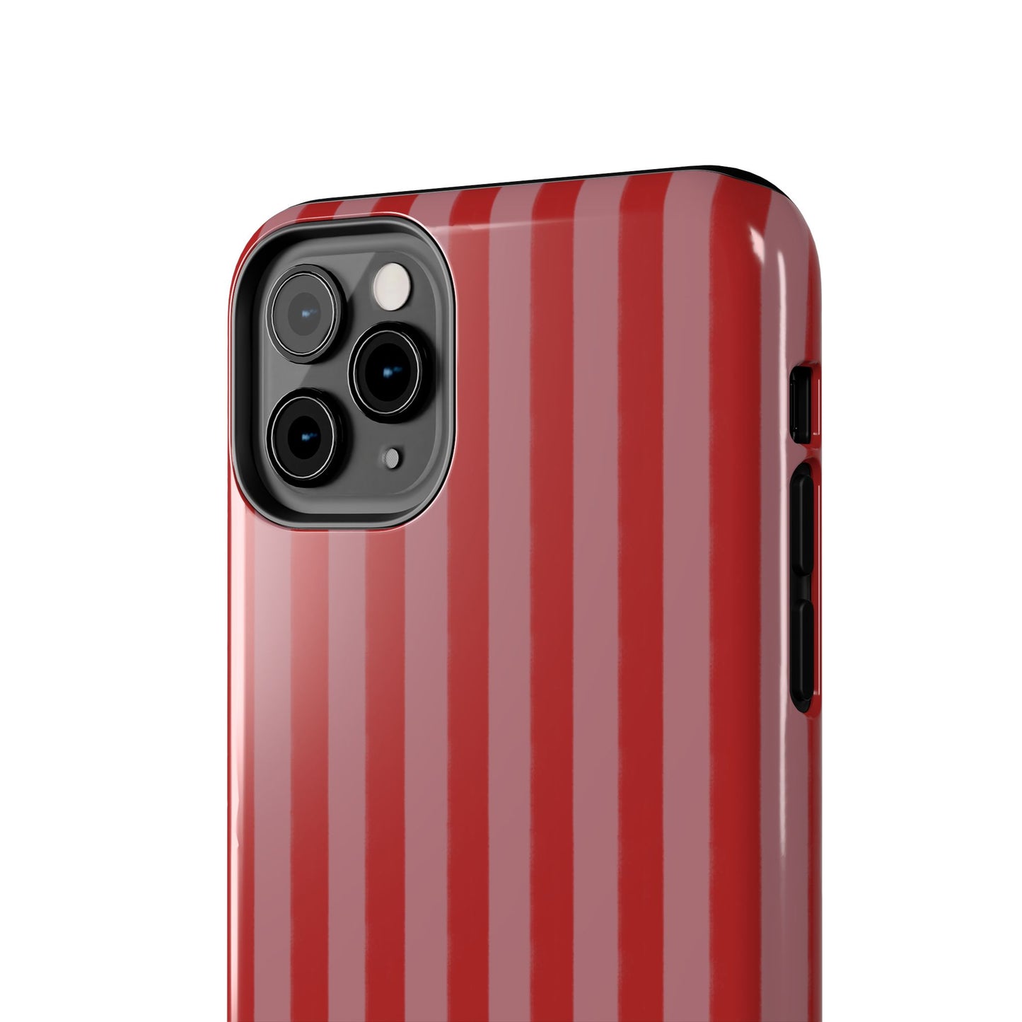 Red & Pink Stripes IPhone Case