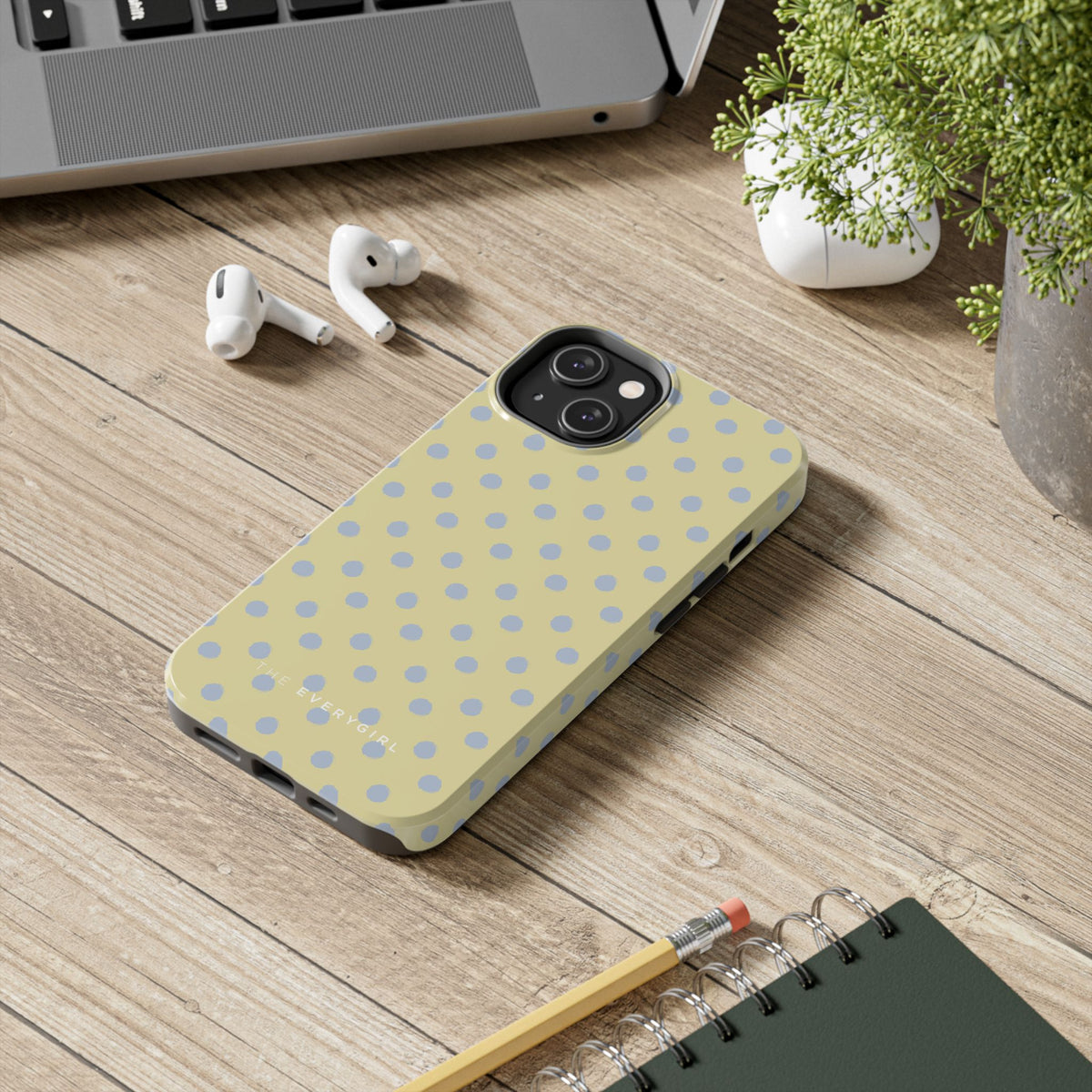 Yellow & Blue Polka Dots Phone Case
