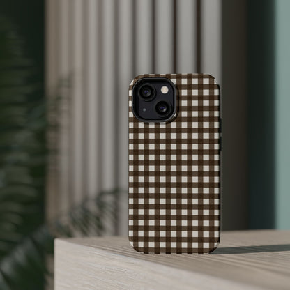 Brown Gingham Phone Case