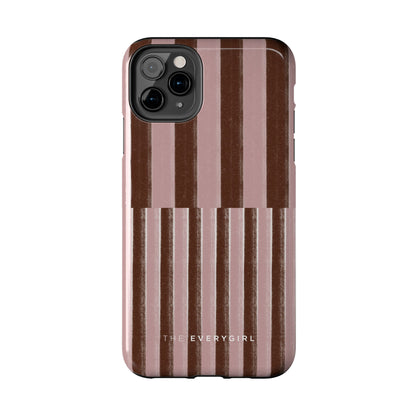 February Pink and Brown Phone Case