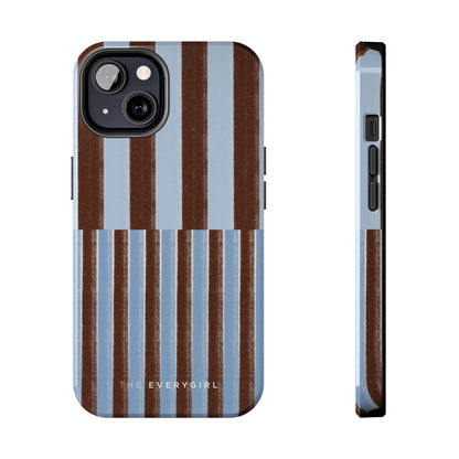January Blue & Brown Phone Case