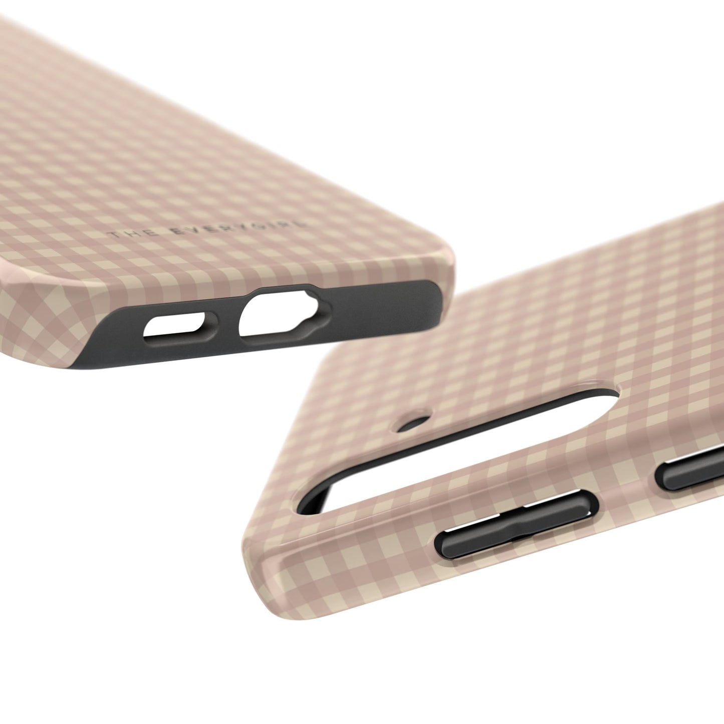 Neutral Blush Gingham IPhone Case