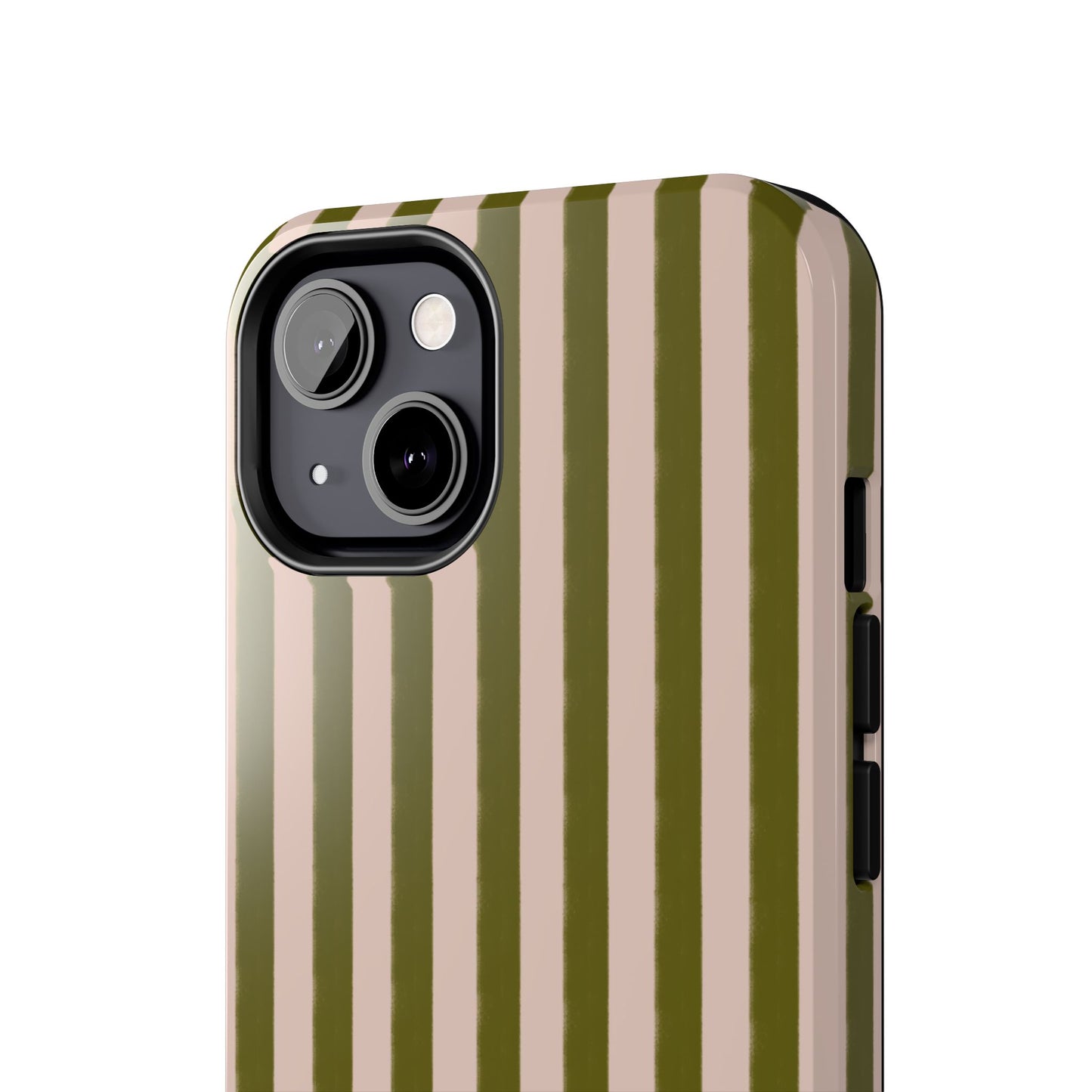 Green & Pink Stripes IPhone Case