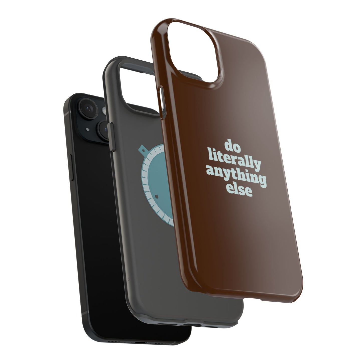 Do Literally Anything Else Brown & Blue Phone Case