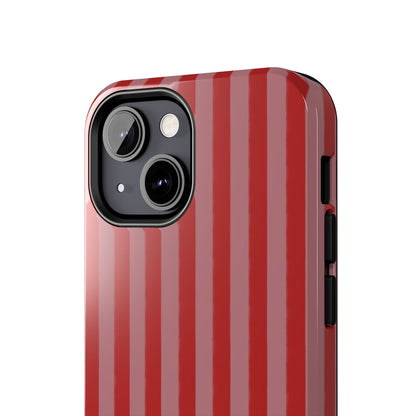 Red & Pink Stripes IPhone Case