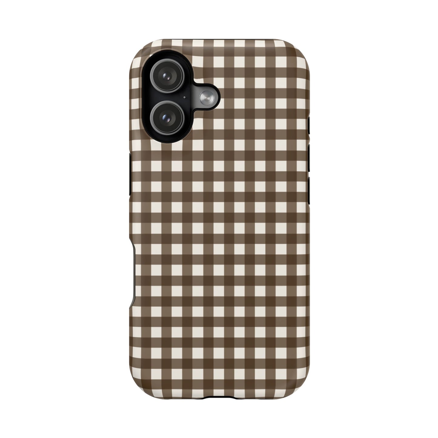 Brown Gingham Phone Case
