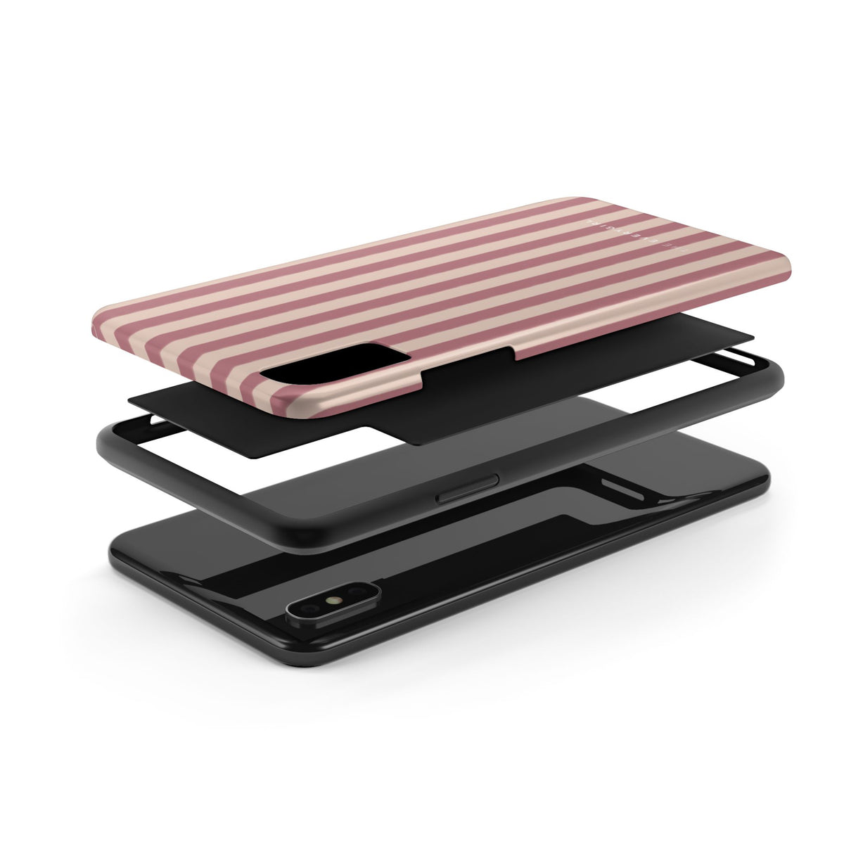 Tone on Tone Pink Stripes IPhone Case