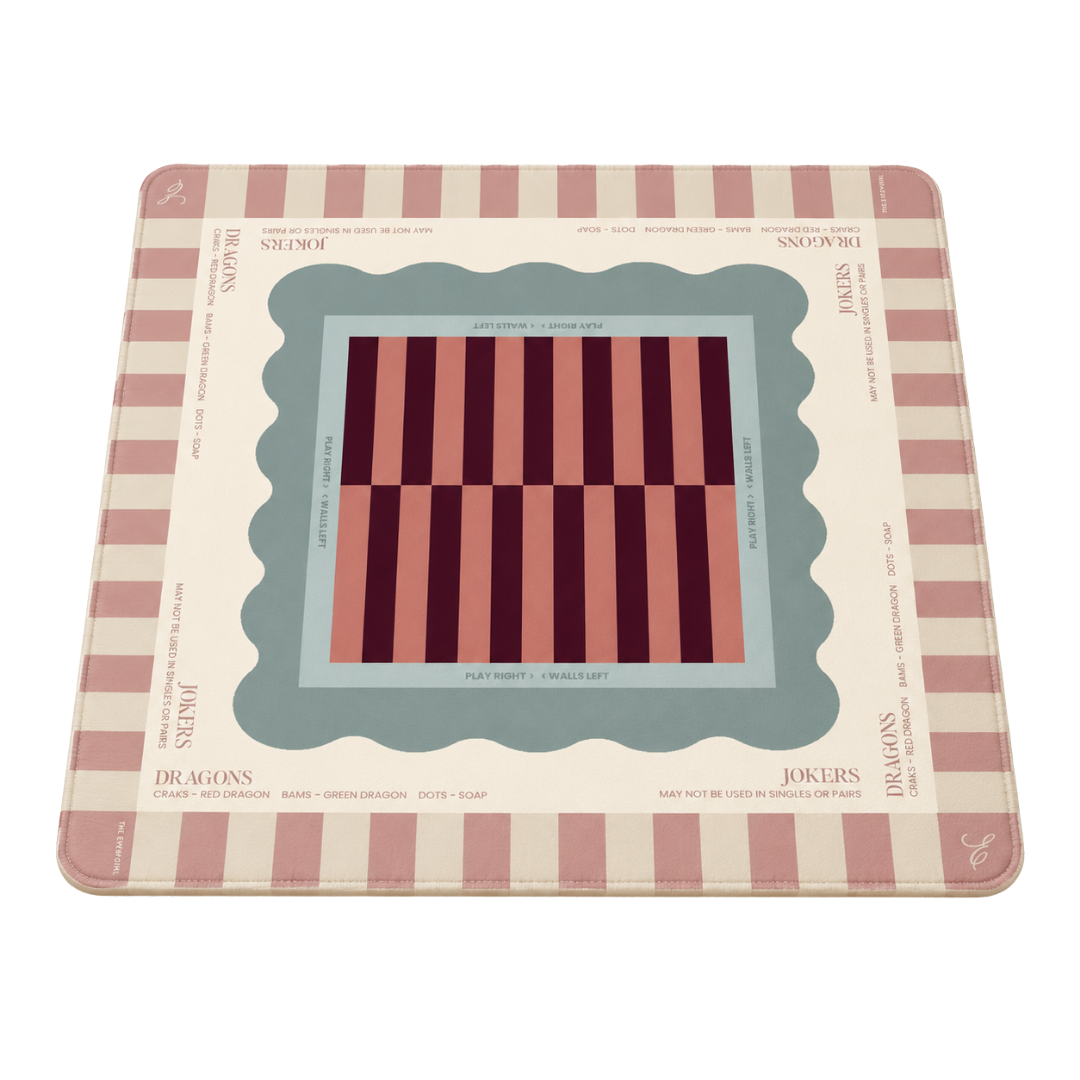 Pink & Blue Mahjong Mat