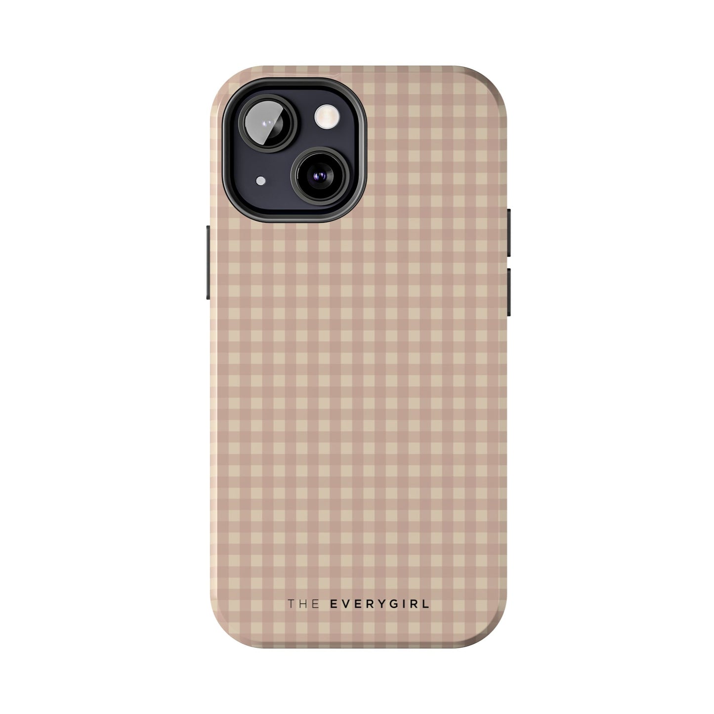 Neutral Blush Gingham IPhone Case