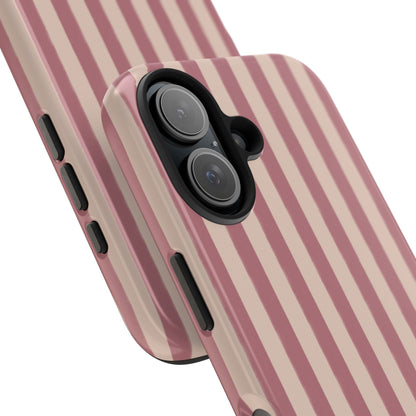 Tone on Tone Pink Stripes IPhone Case