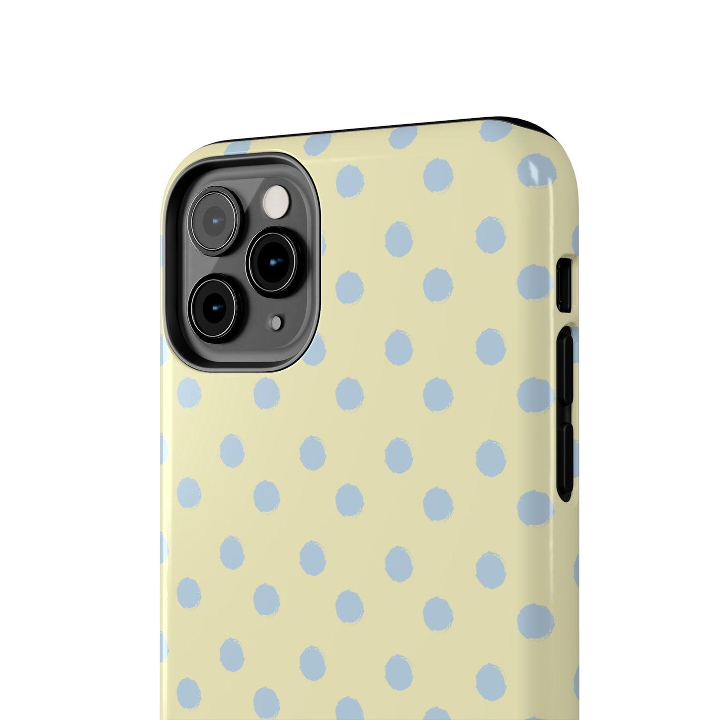 Third Coast – Yellow & Blue Polka Dots Phone Case