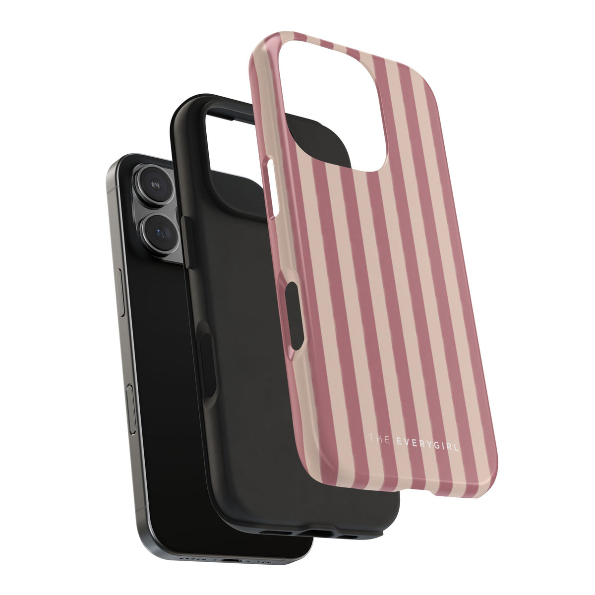 Tone on Tone Pink Stripes IPhone Case
