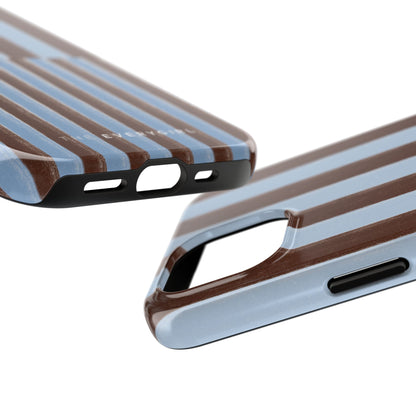 January Blue & Brown Phone Case