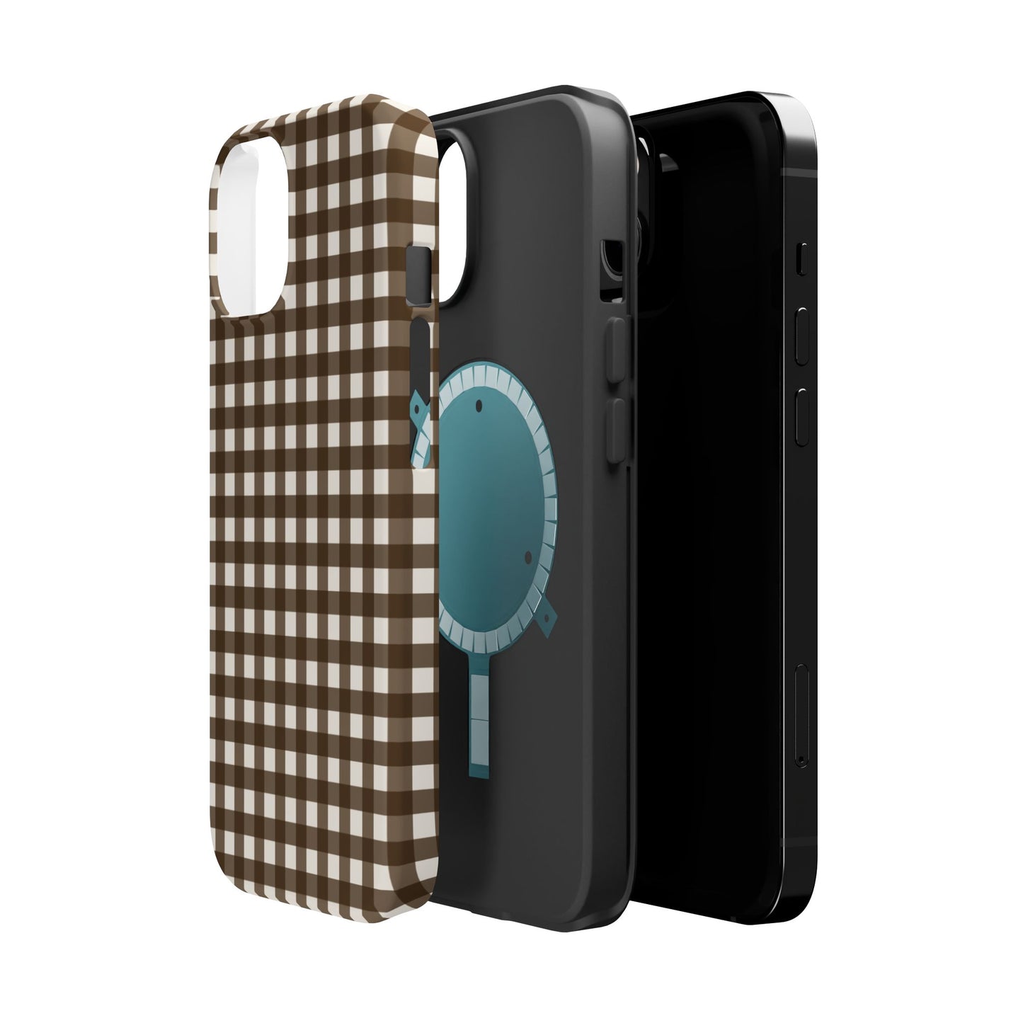 Brown Gingham Phone Case