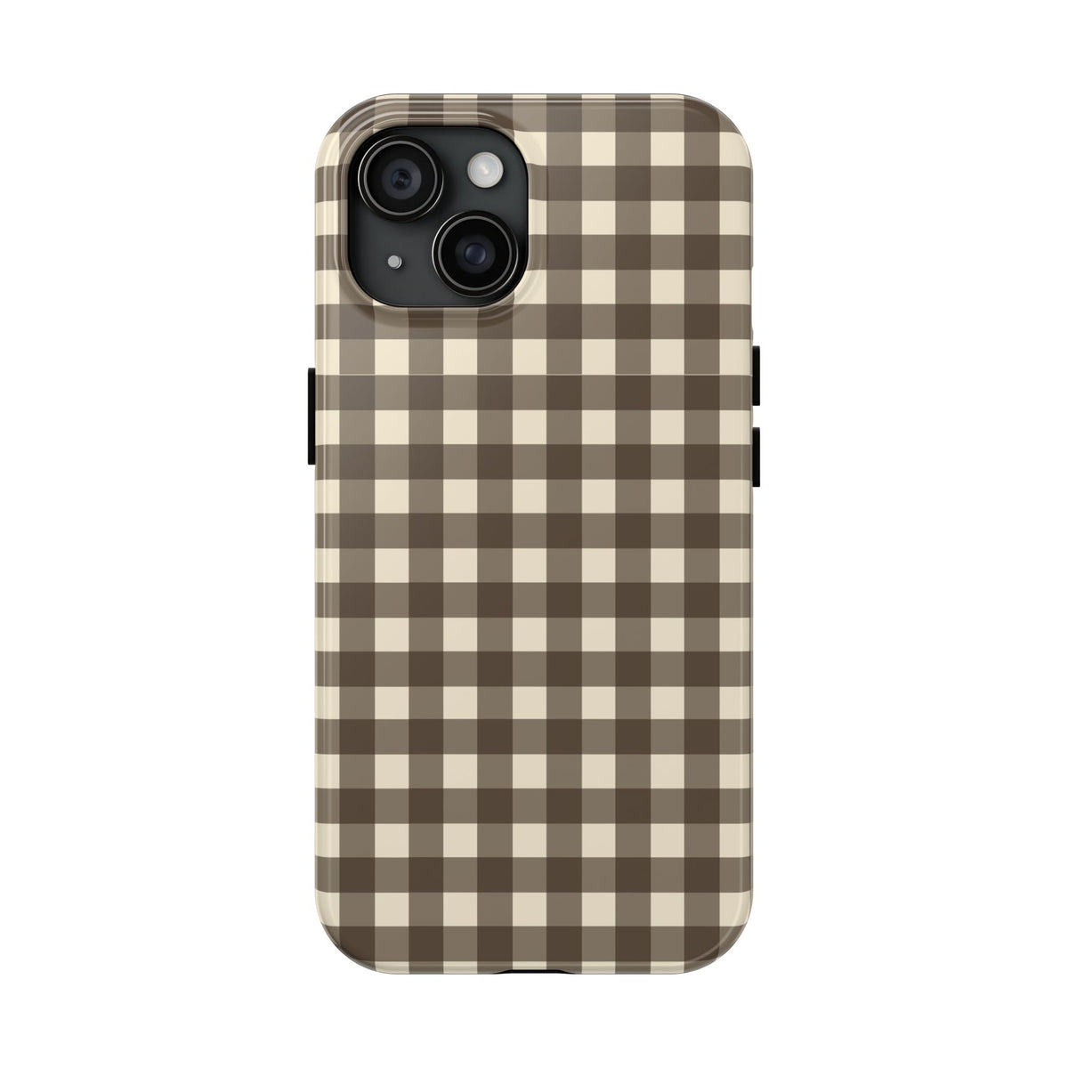 Brown Gingham Phone Case