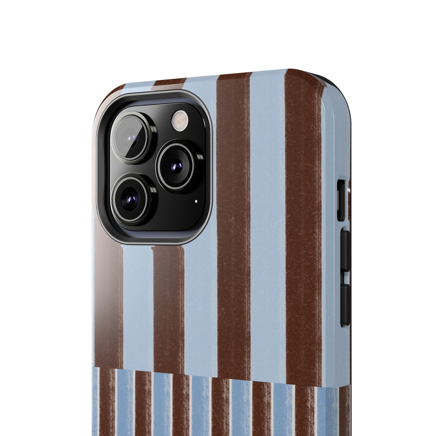 January Blue & Brown Phone Case