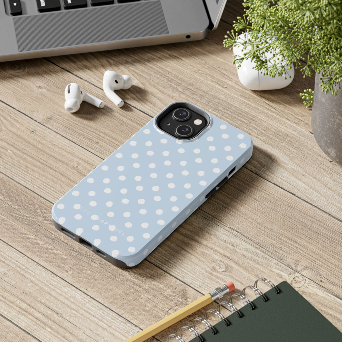 Blue & White Polka Dots Phone Case