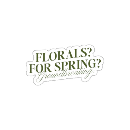 Florals for Spring Sticker