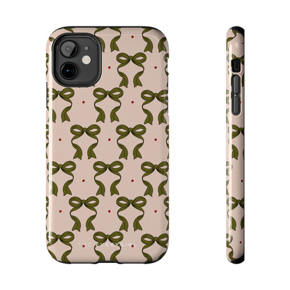 Pink & Green Bows IPhone Case
