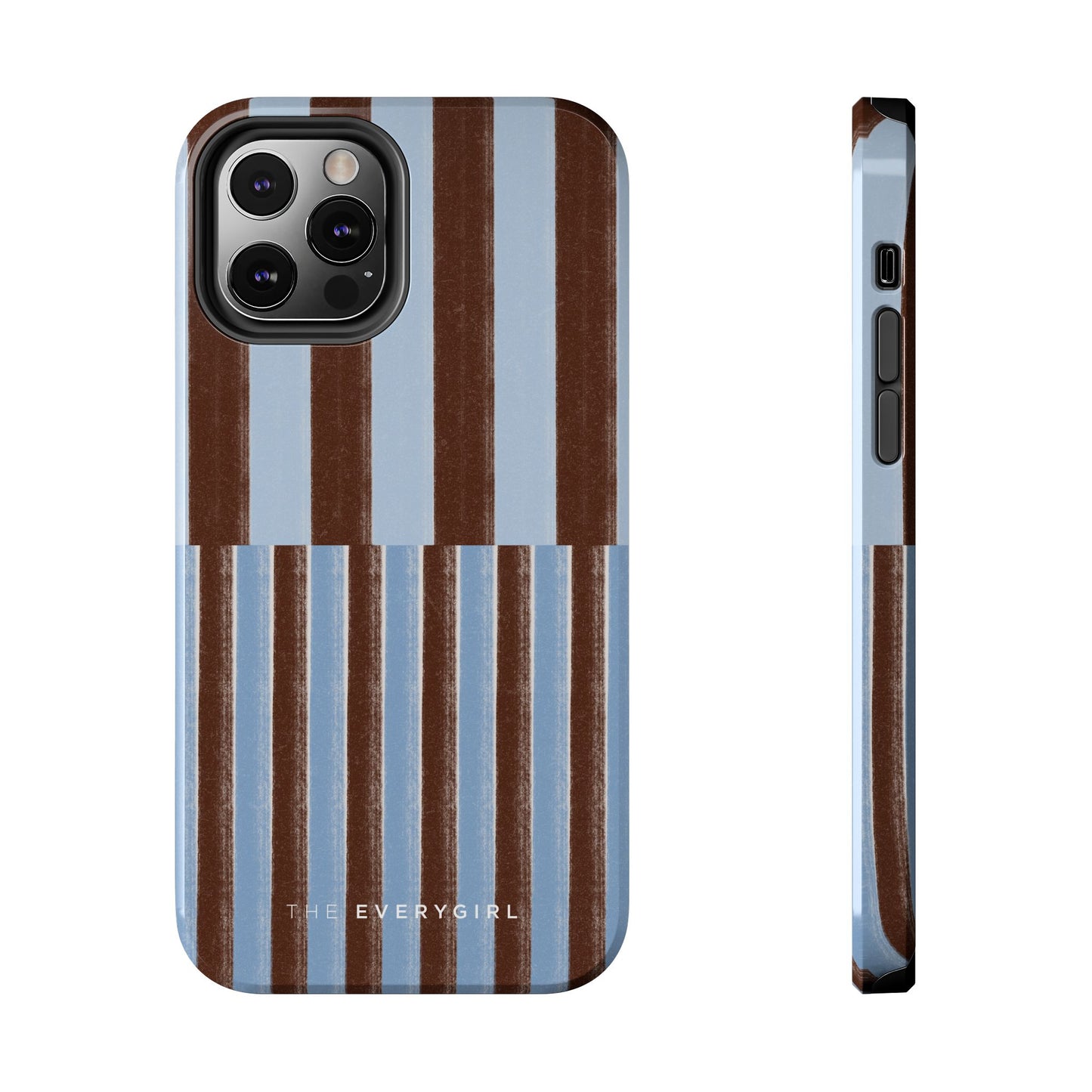 January Blue & Brown Phone Case