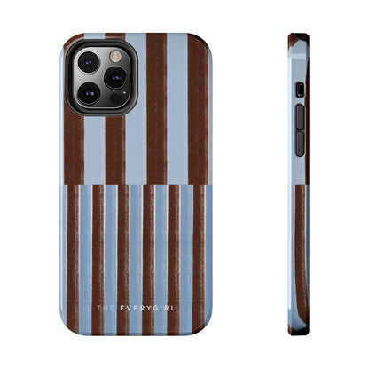 January Blue & Brown Phone Case