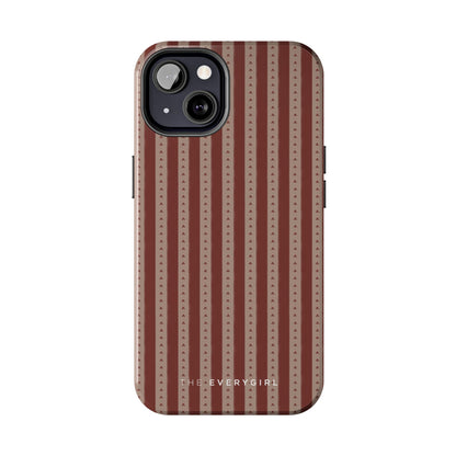Muted Red Stripe IPhone Case