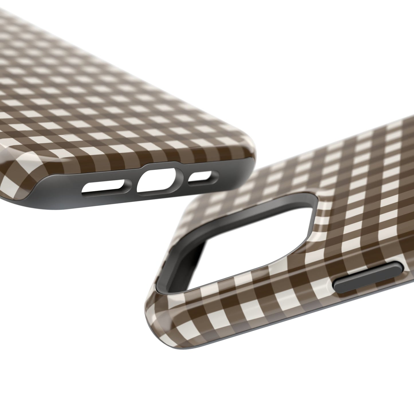 Brown Gingham Phone Case