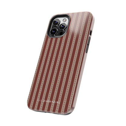 Muted Red Stripe IPhone Case