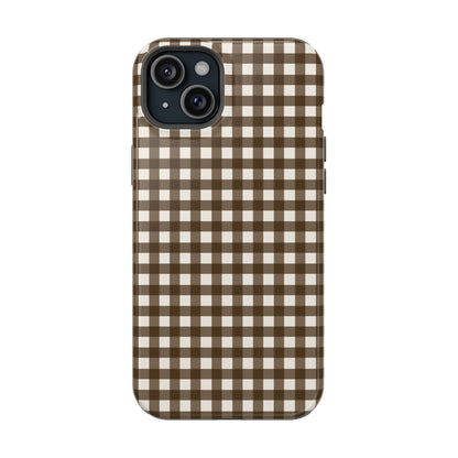 Brown Gingham Phone Case