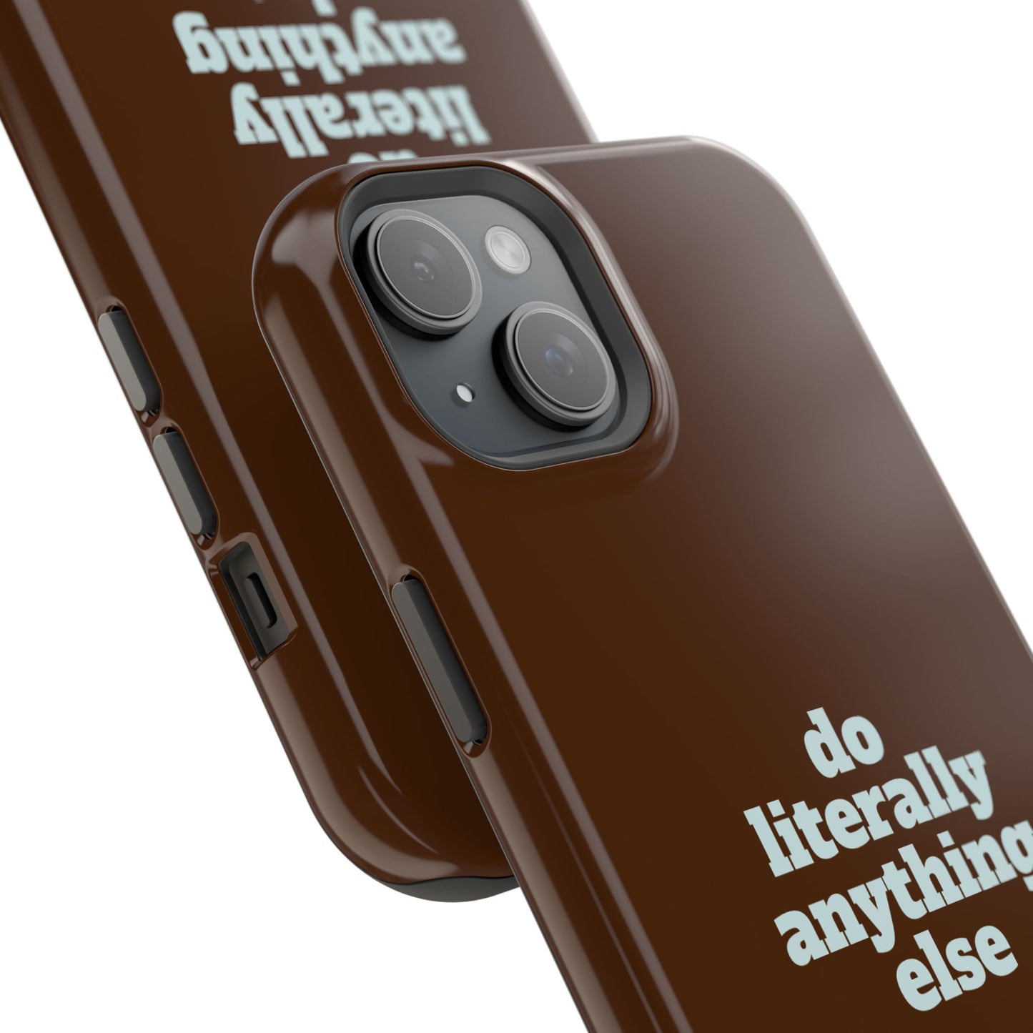 Do Literally Anything Else Brown & Blue Phone Case
