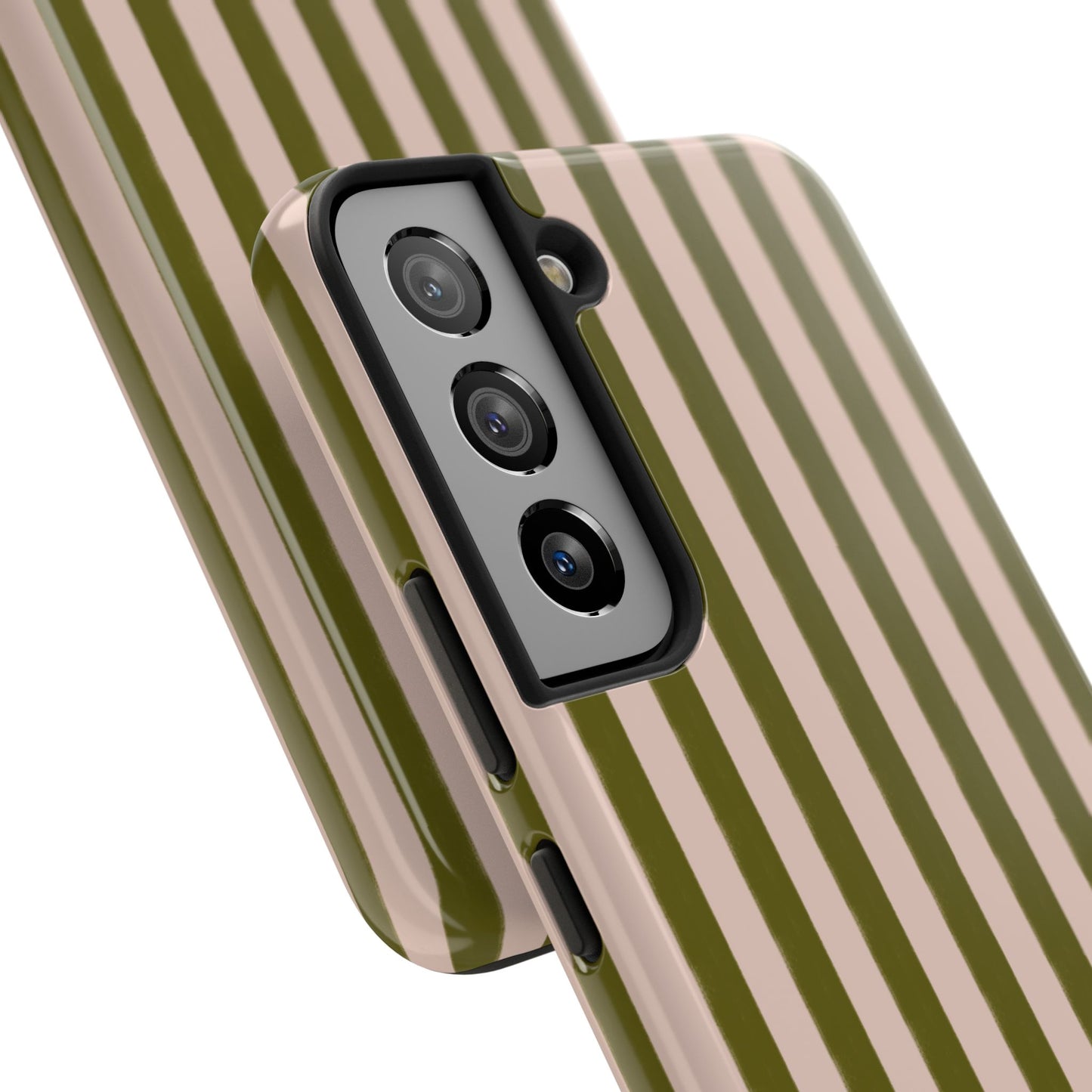Green & Pink Stripes IPhone Case