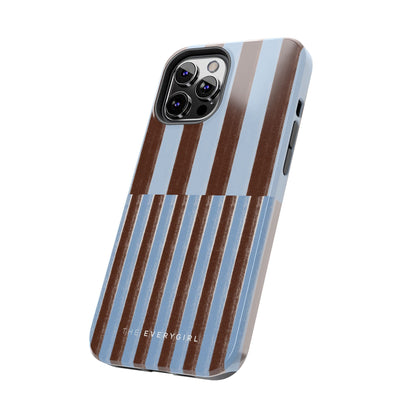 January Blue & Brown Phone Case