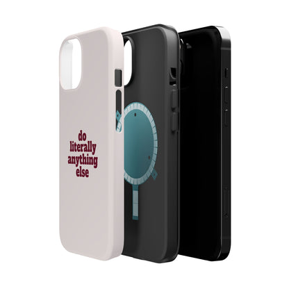 Do Literally Anything Else Burgundy Phone Case