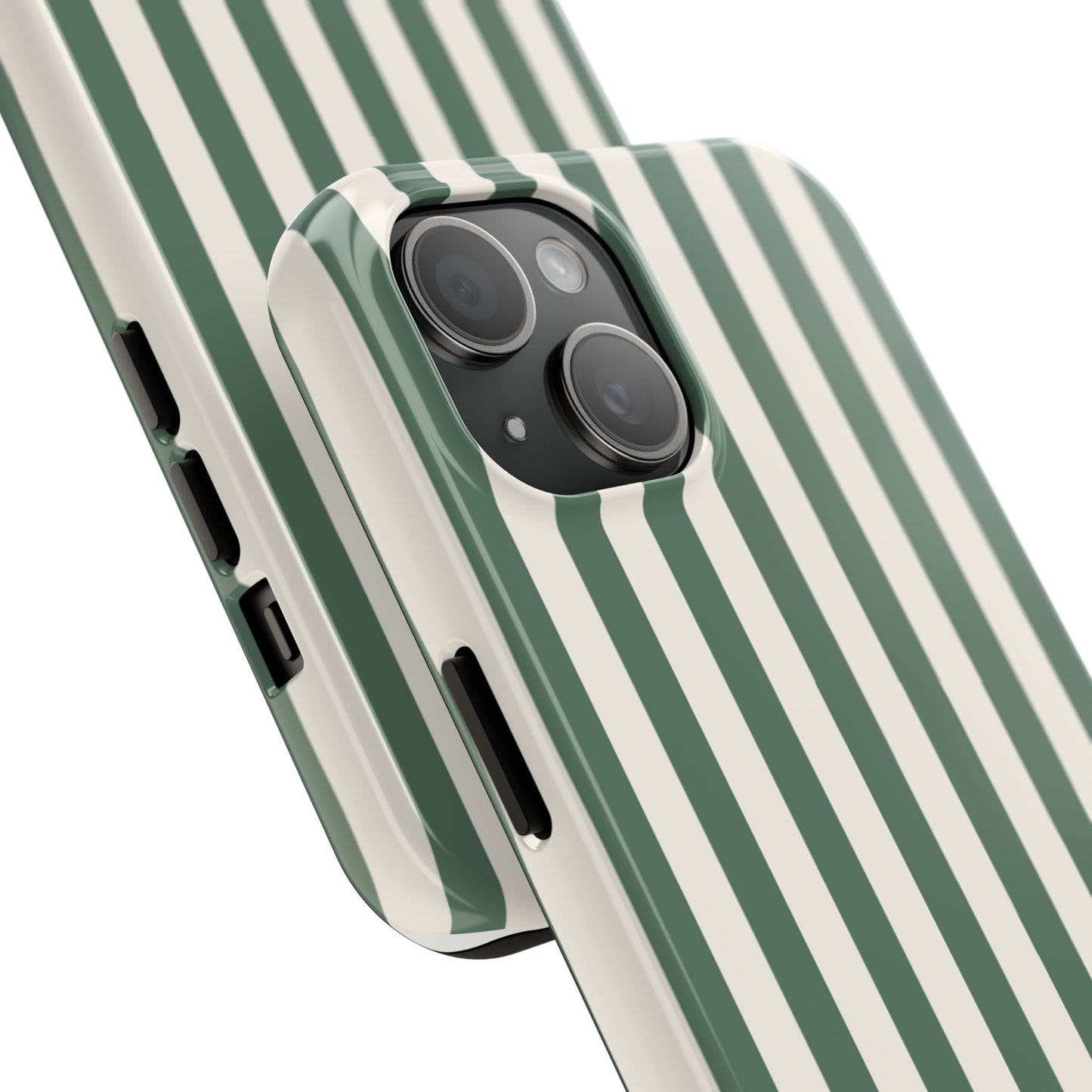 Green Cabana Stripe Phone Case