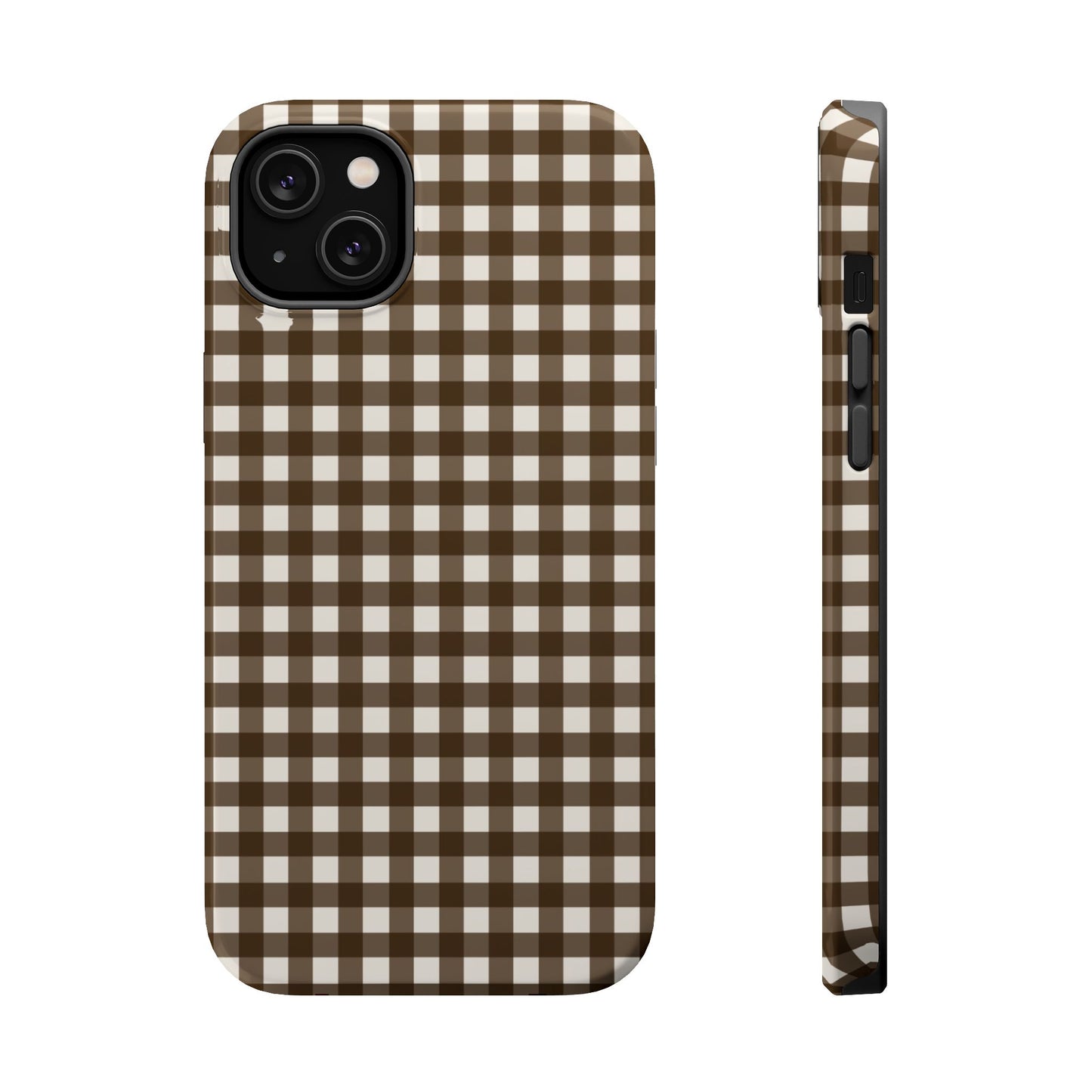 Brown Gingham Phone Case
