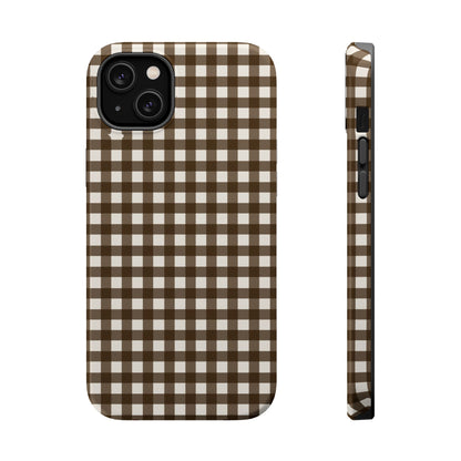 Brown Gingham Phone Case