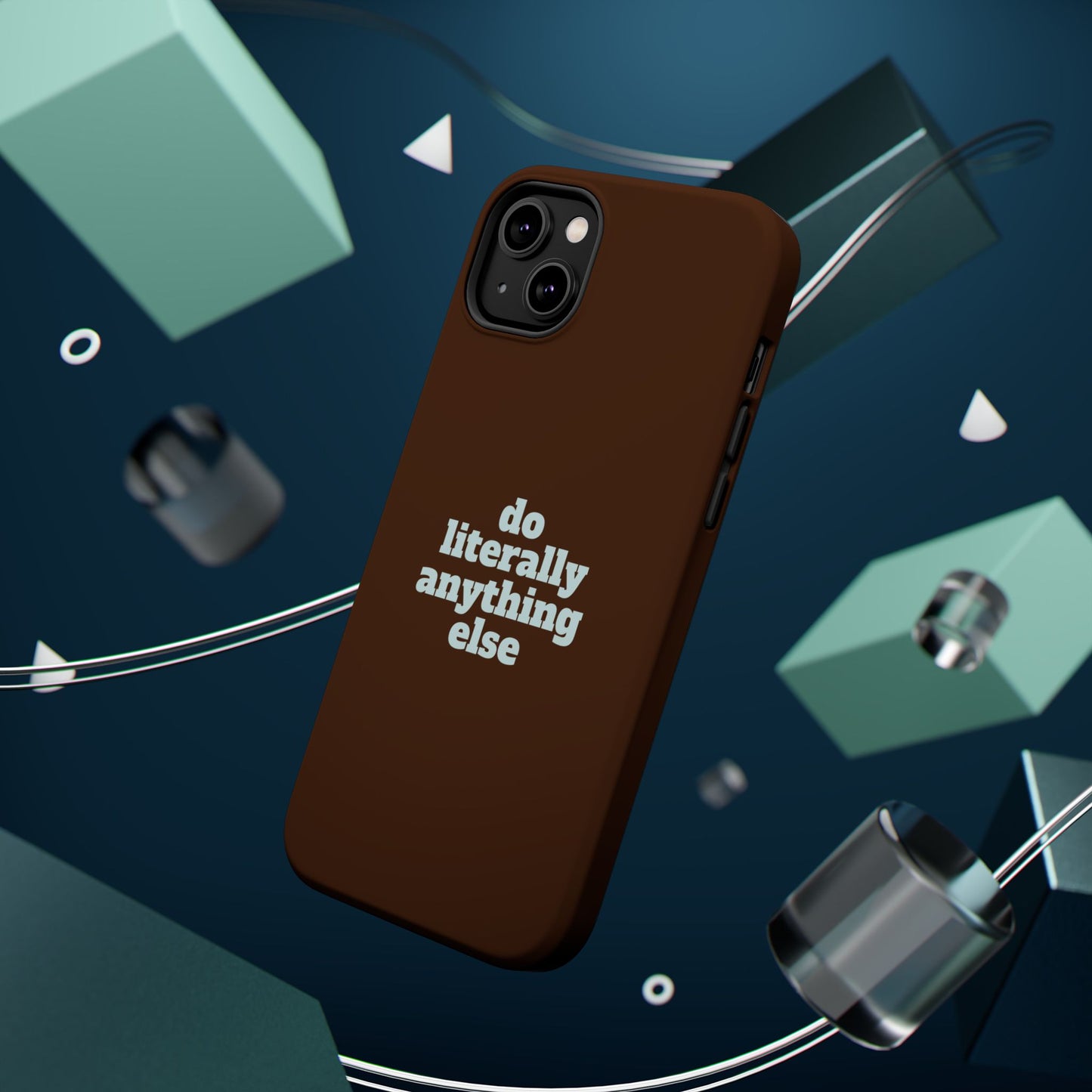 Do Literally Anything Else Brown & Blue Phone Case