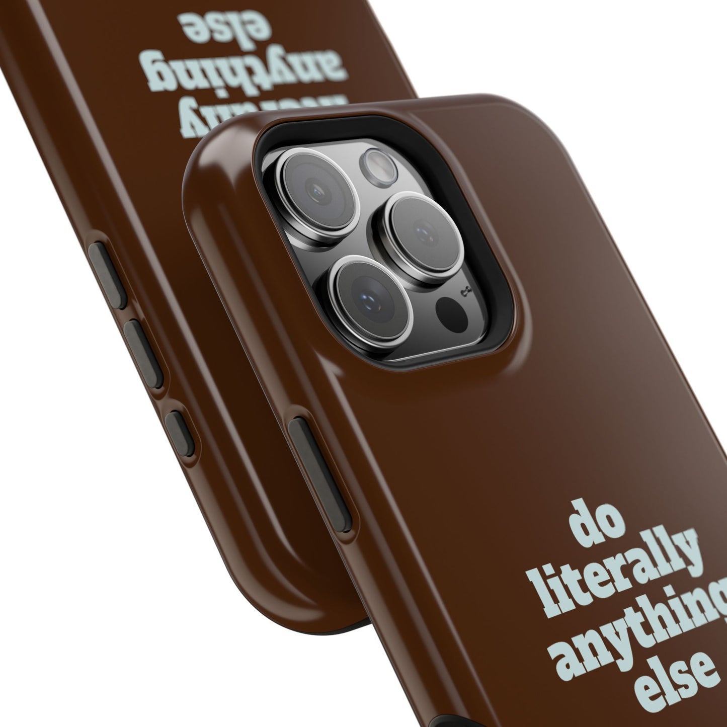 Do Literally Anything Else Brown & Blue Phone Case