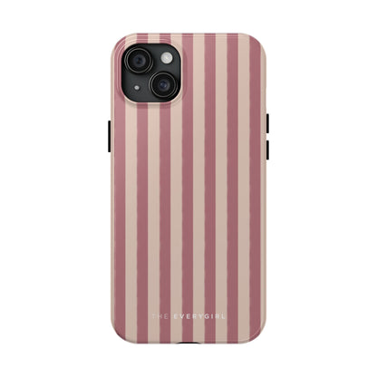 Tone on Tone Pink Stripes IPhone Case