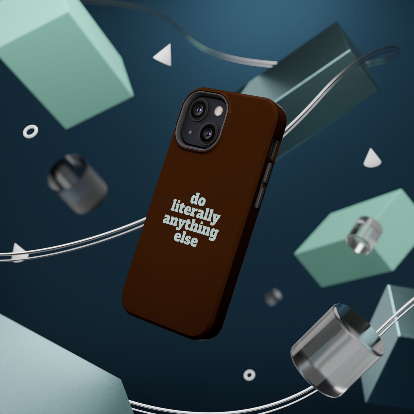 Do Literally Anything Else Brown & Blue Phone Case